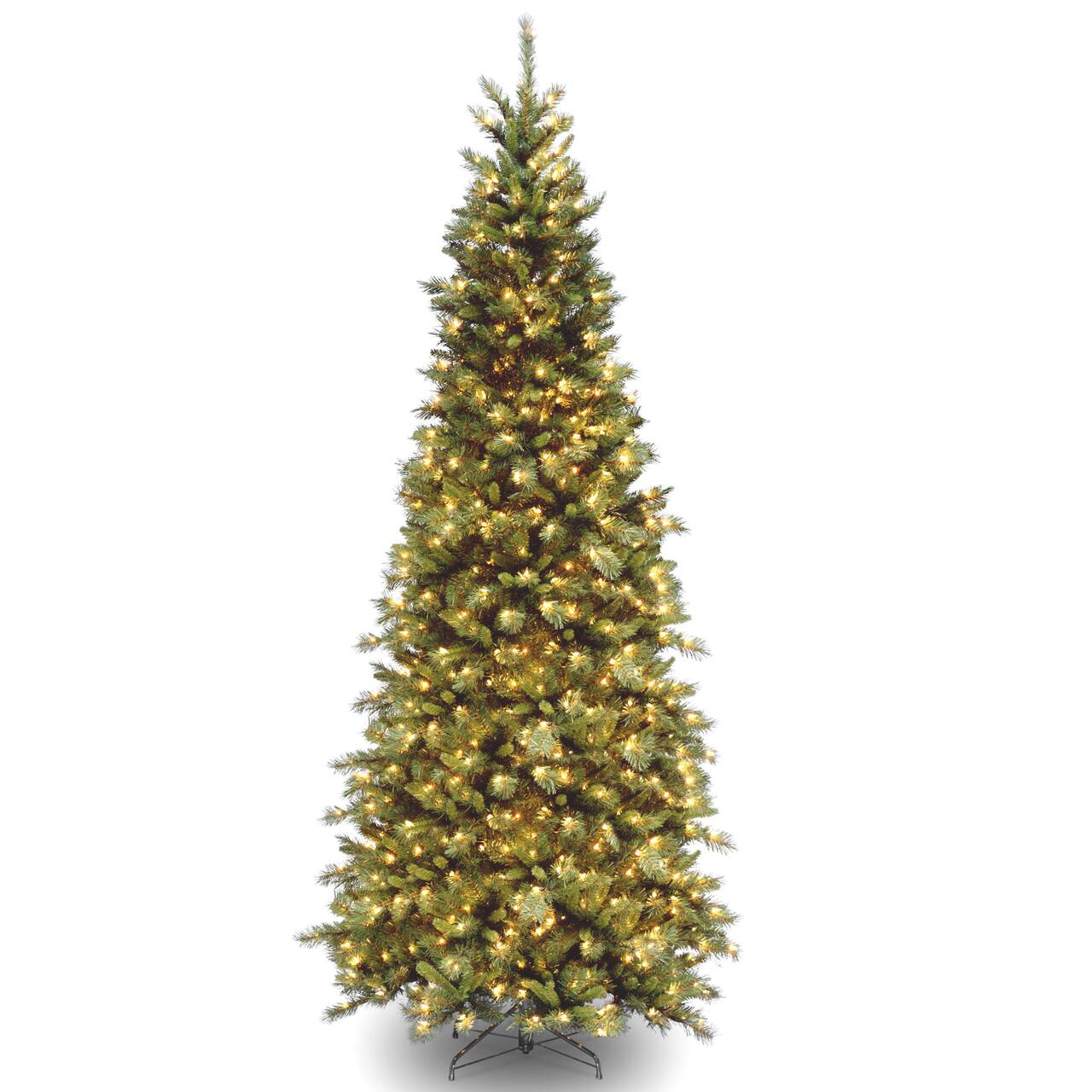 10 ft. Pre-lit Tiffany Fir Slim Artificial Christmas Tree, Clear Lights